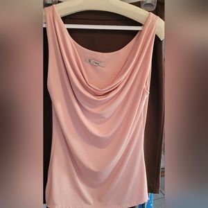 NWOT Blush Cowl neck sleeveless blouse